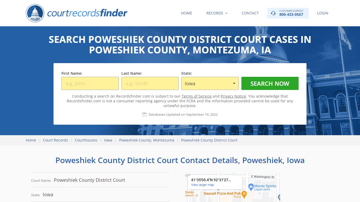 Poweshiek County District Court Case Search - RecordsFinder