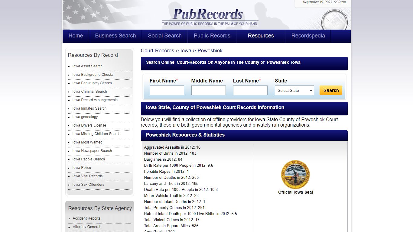 Poweshiek County, Iowa Court Records - Pubrecords.com